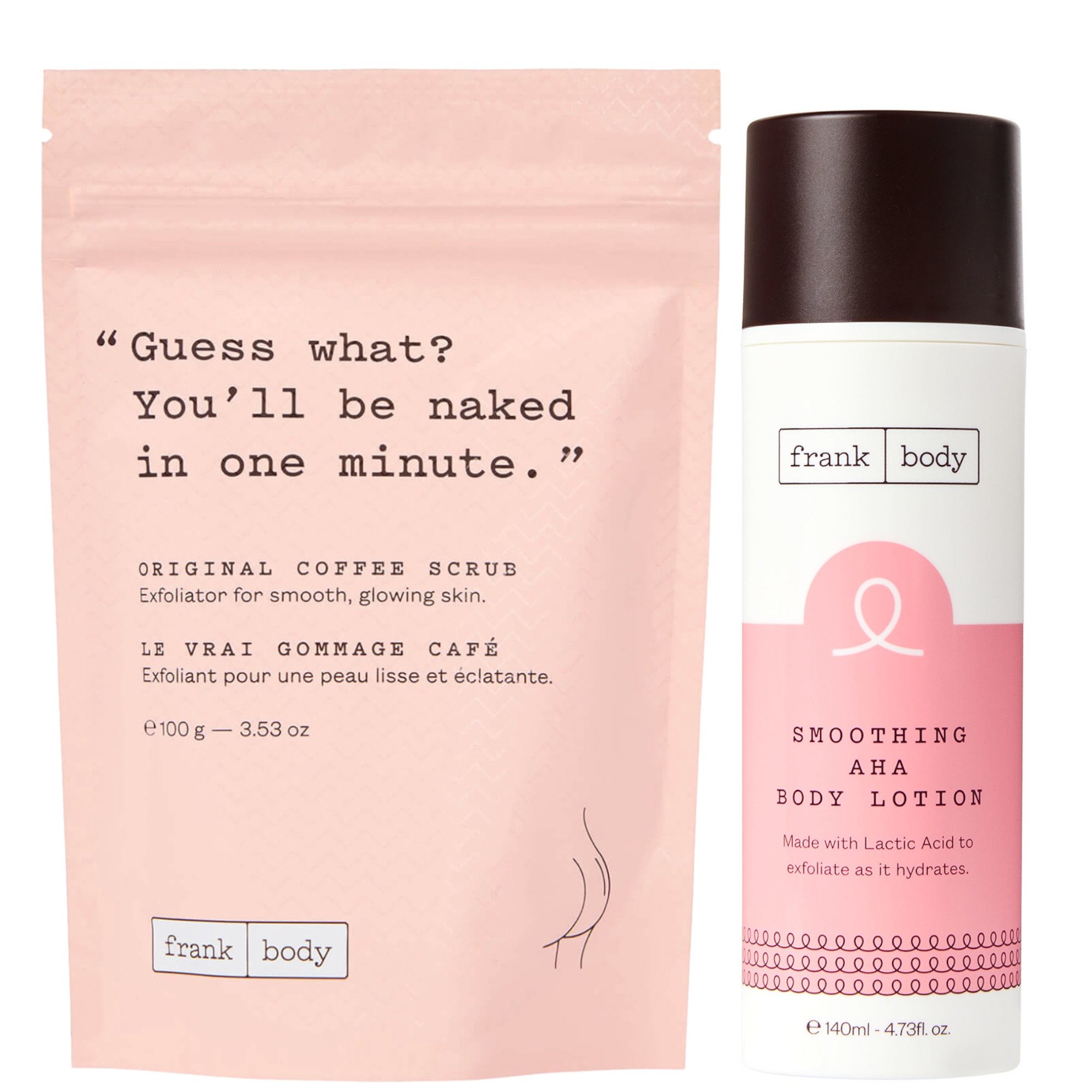 Frank Body Body Scrub and Soothing AHA Body Lotion Bundle 1 Frank Body Body Scrub and Soothing AHA Body Lotion Bundle