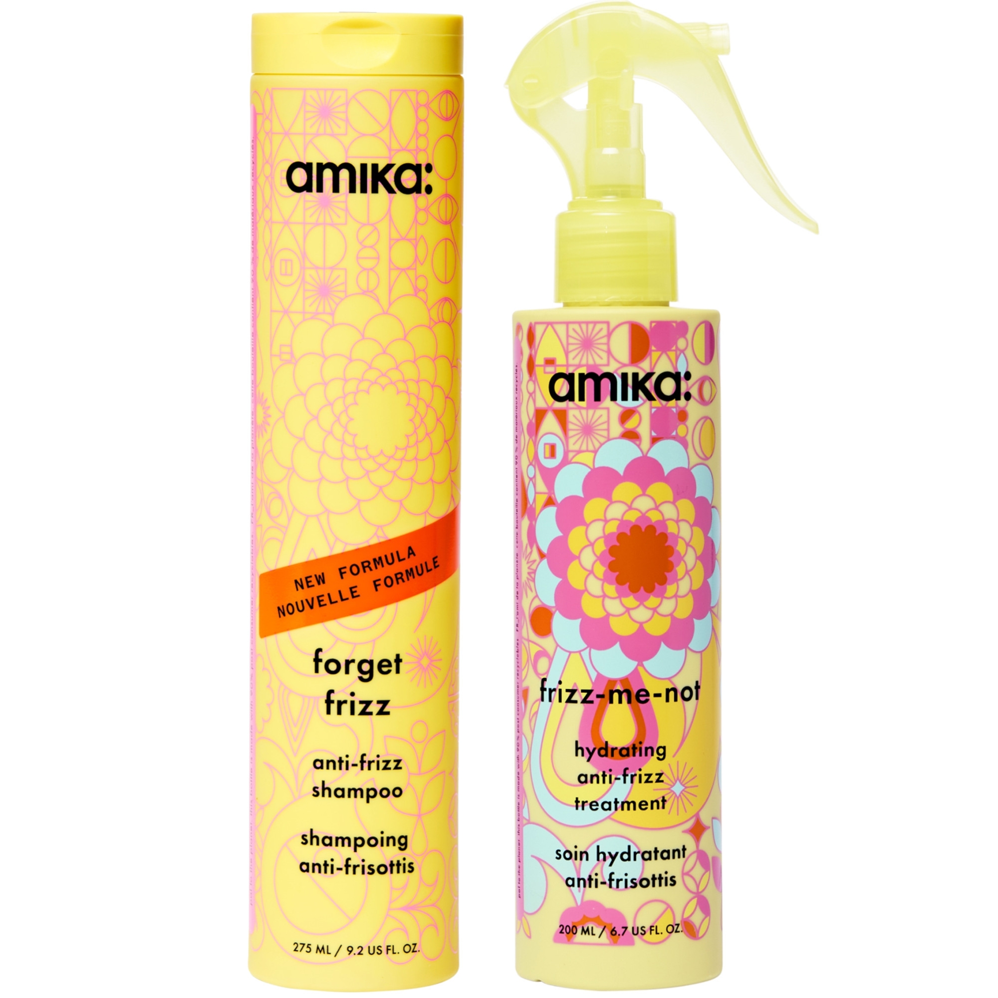 Amika Frizz shampoo + Frizz Me Not Treatment 