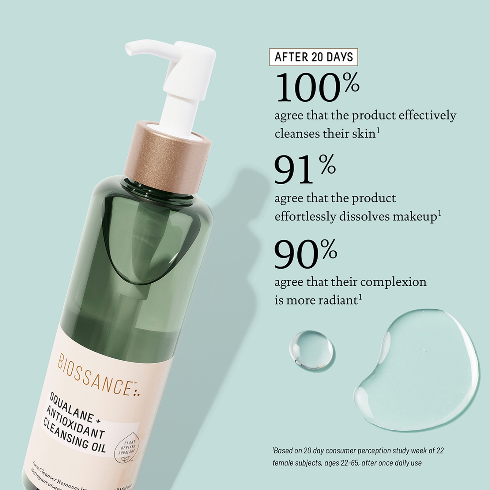 Biossance Squalane and Antioxidant Cleansing Oil 200ml 14 Biossance Squalane and Antioxidant Cleansing Oil 200ml