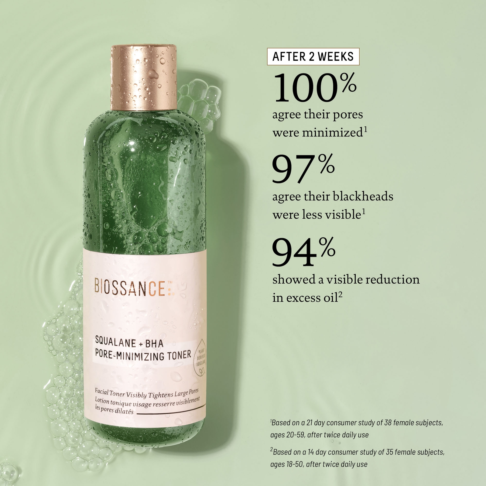Biossance Squalane and BHA Pore Minimising Toner 120ml 12 Biossance Squalane and BHA Pore Minimising Toner 120ml