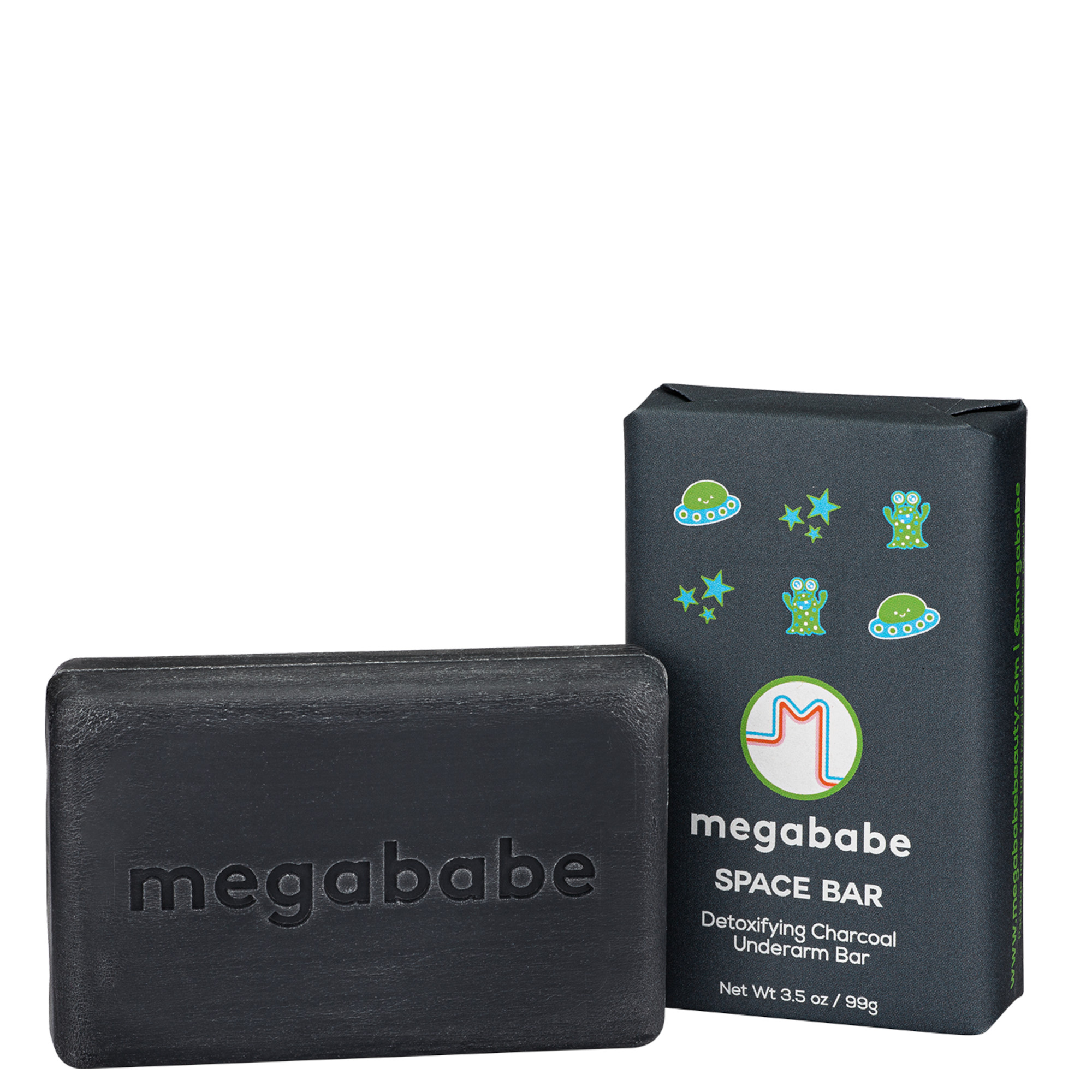 Megababe Space Bar Detoxifying Charcoal Underarm Bar 99g 1 Megababe Space Bar Detoxifying Charcoal Underarm Bar 99g